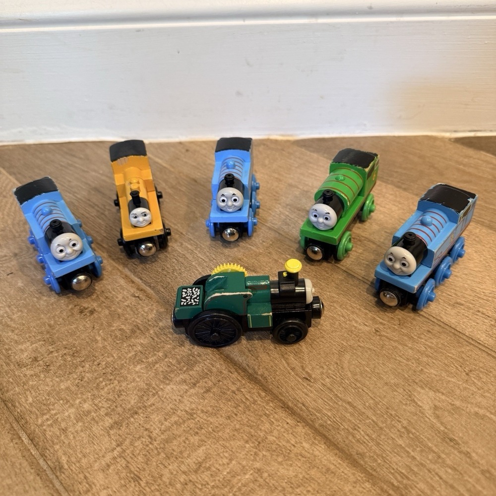 Thomas Wooden Railway Learning Curve Thomas Percy Trevor Duncan Train Lot 6